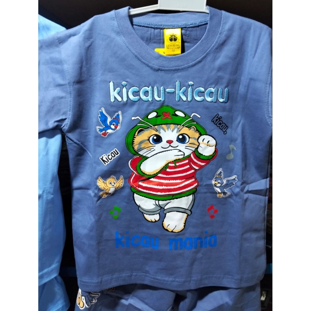 Setelan Anak Laki laki Lengkong / Setelan Kicau Mania / Kaos Kicau Mania / Setelan Anak Cowok  / Set