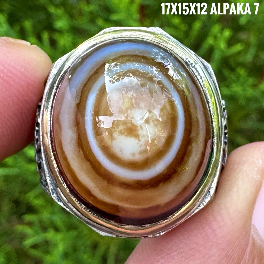 Cincin Batu Akik Natural Yaman Mata