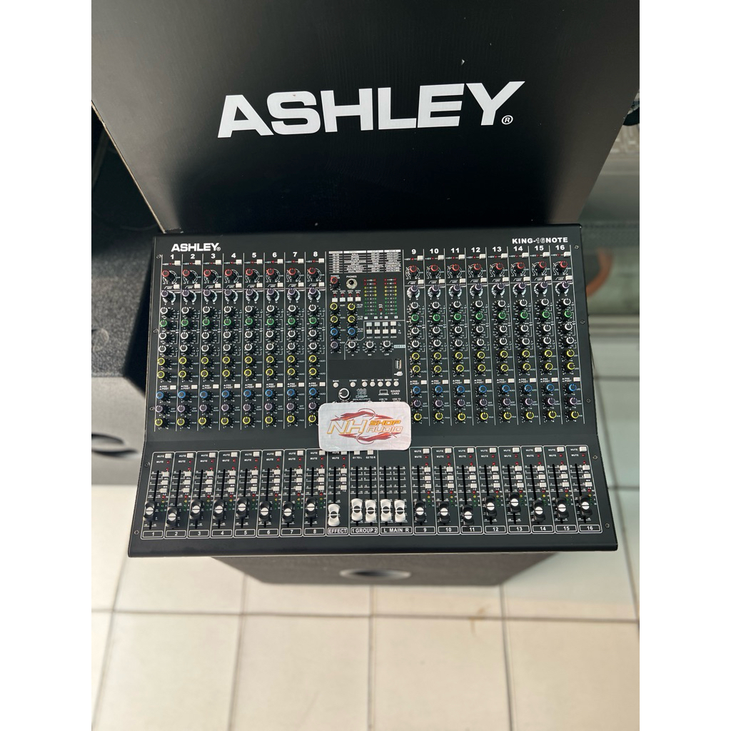 Mixer Audio Ashley King16 King 16 Note Original 16 Chanel Plus Compressor USB Bluetooth Efek 199 DSP