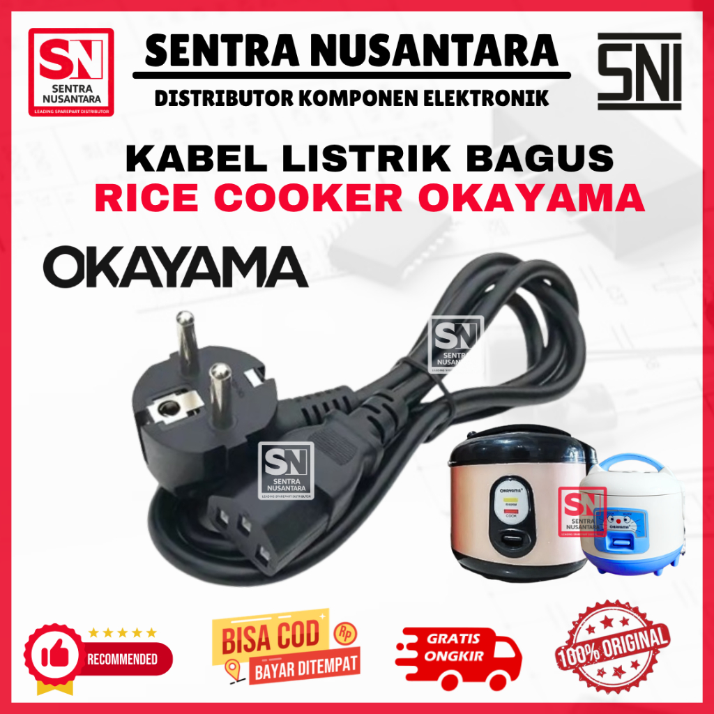 KABEL RICE COOKER MAGICCOM OKAYAMA | COK KABEL MAGICCOM OKAYAMA | KABEL LISTRIK MAGICCOM OKAYAMA ANT