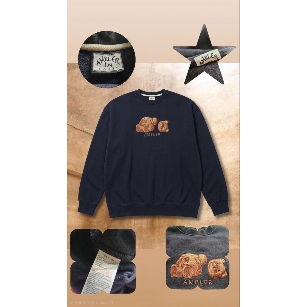 kaos crew neck ambler+adm