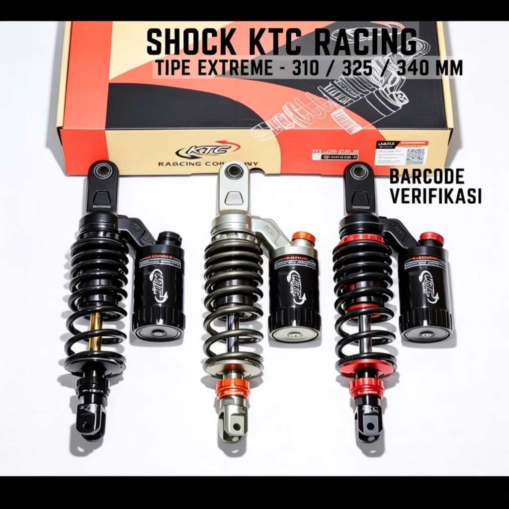 Shock Breaker KTC Extreme 310mm 325mm 340mm Double Click Vario Mio Beat Scoopy Lexi Original