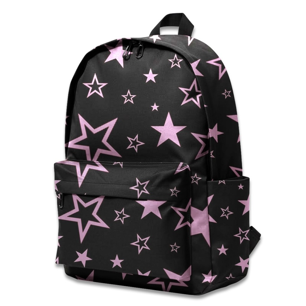 Tas Ransel Backpack Motif Star | Tas Ransel Sekolah Kantong Gendong Pria Wanita