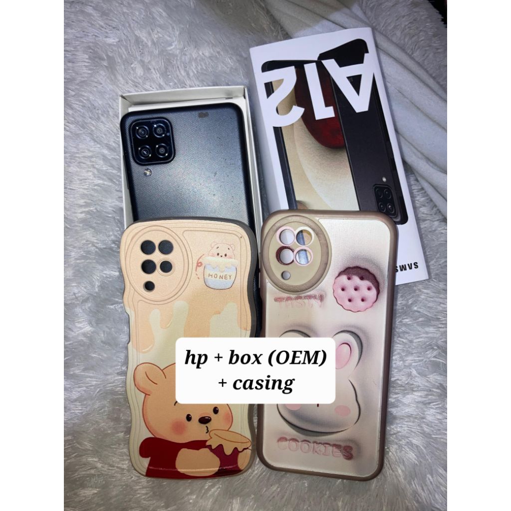 (SECOND) Samsung A12 Original 4/128 Warna Hitam