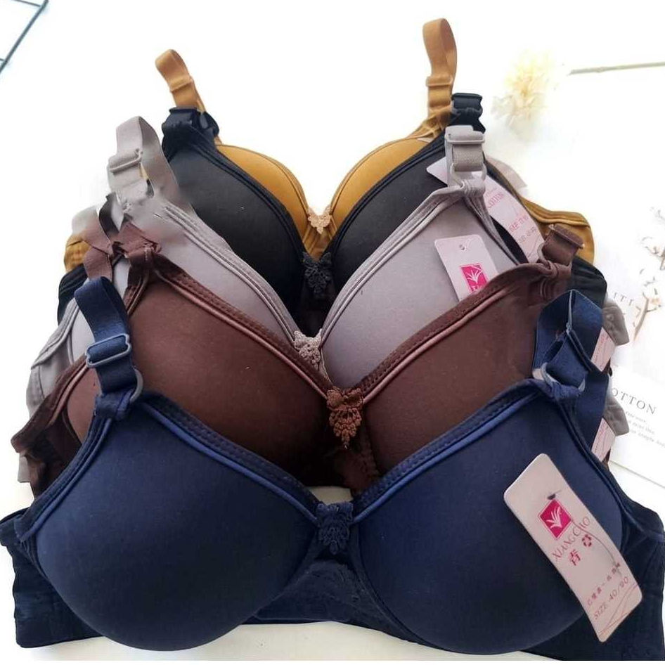 COD GRATIS ONGKIR BRA BH LINGCAO  Bh berbusa tanpa kawat / bh wanita dewasa busa tebal isi 3 pcs pro
