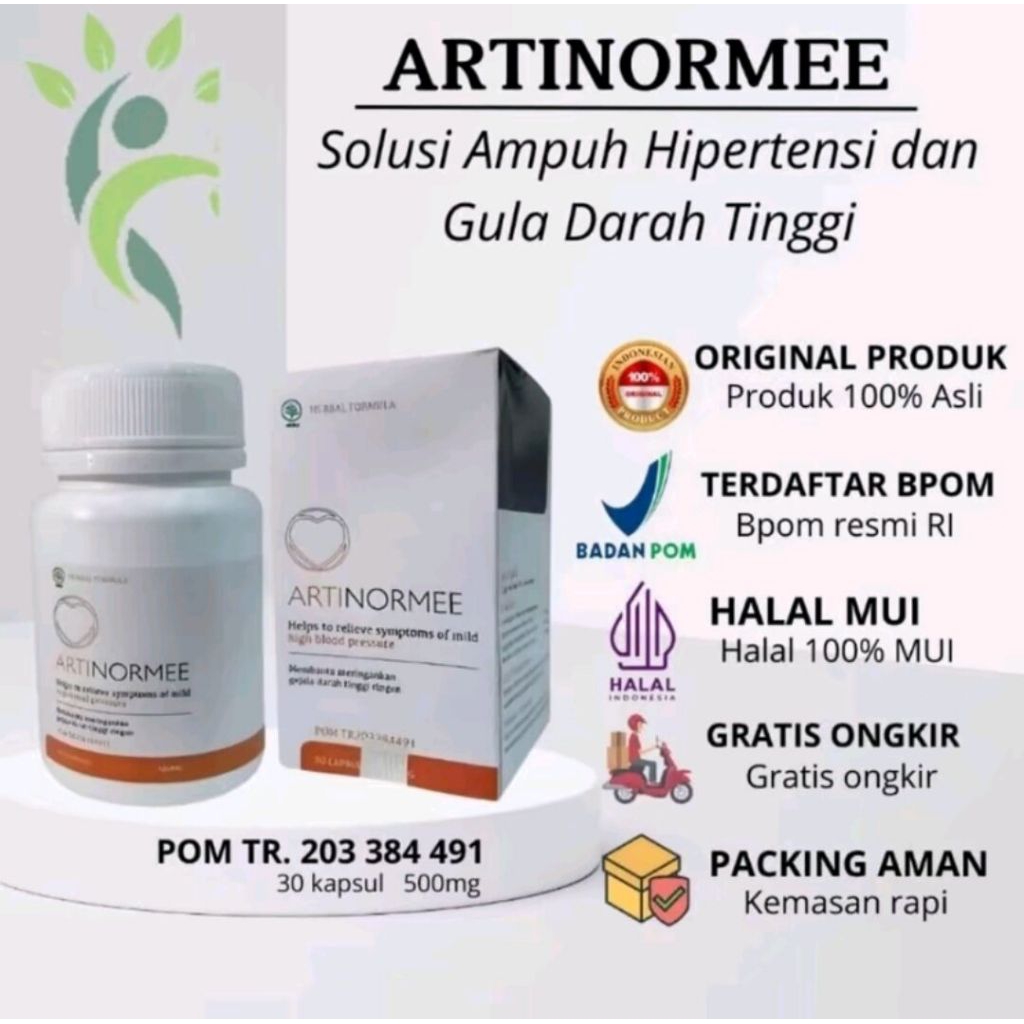 Artinormee original obat hipertensi dan impotensi herbal