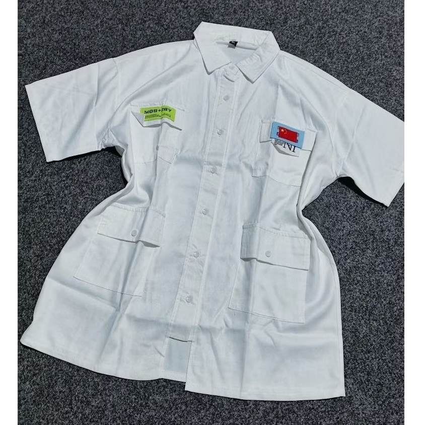 Kemeja Oversize Unisex / Kemeja Putih Oversize