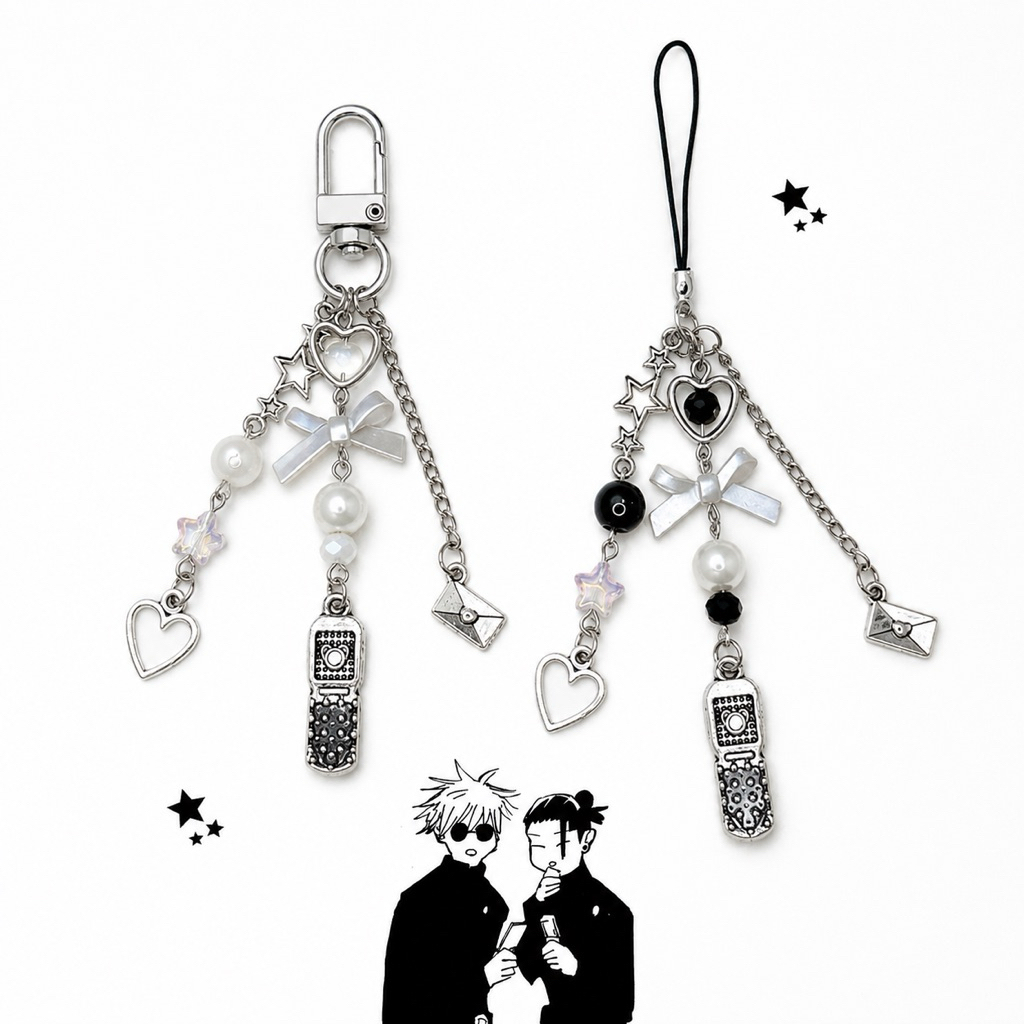 Phone Charm Geto and Gojo Inspired Keychain