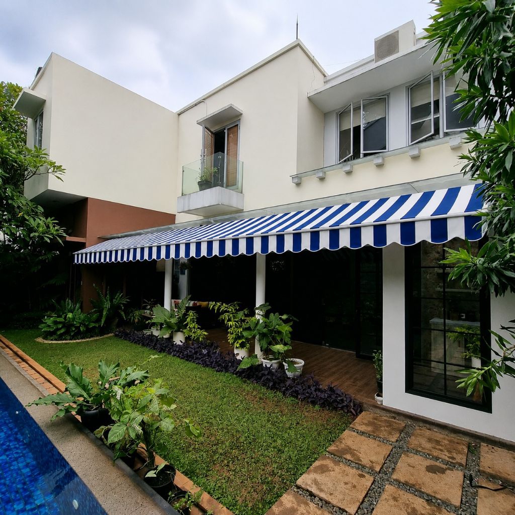 kanopi kain awning gulung