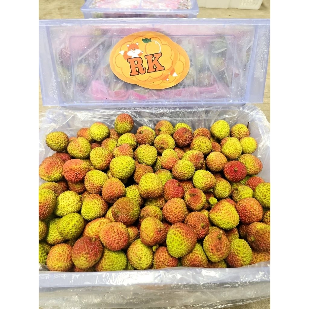 buah lyche/leci madu import 1 keranjang 6kg