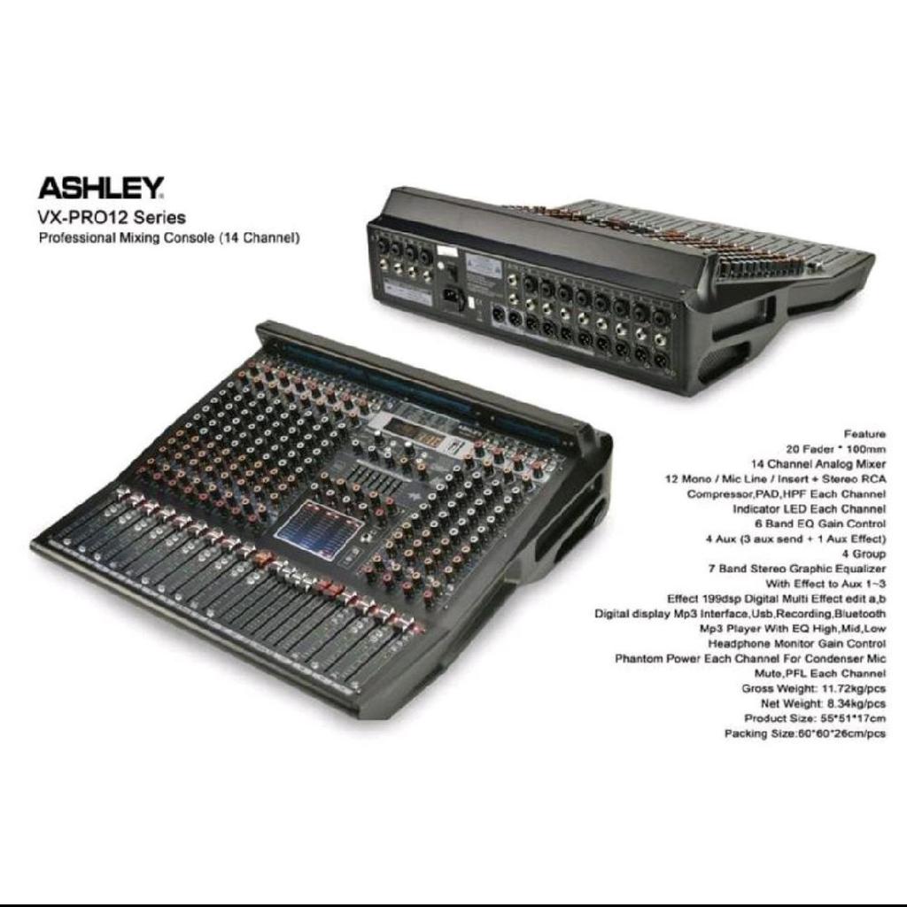 MIXER AUDIO ASHLEY VXPRO16 / VXPRO12 / VXPRO8 // VX PRO16 / VX PRO12 / VX PRO16 // VX PRO 16 / VX PRO 12 / VX PRO 8 – ORIGINAL