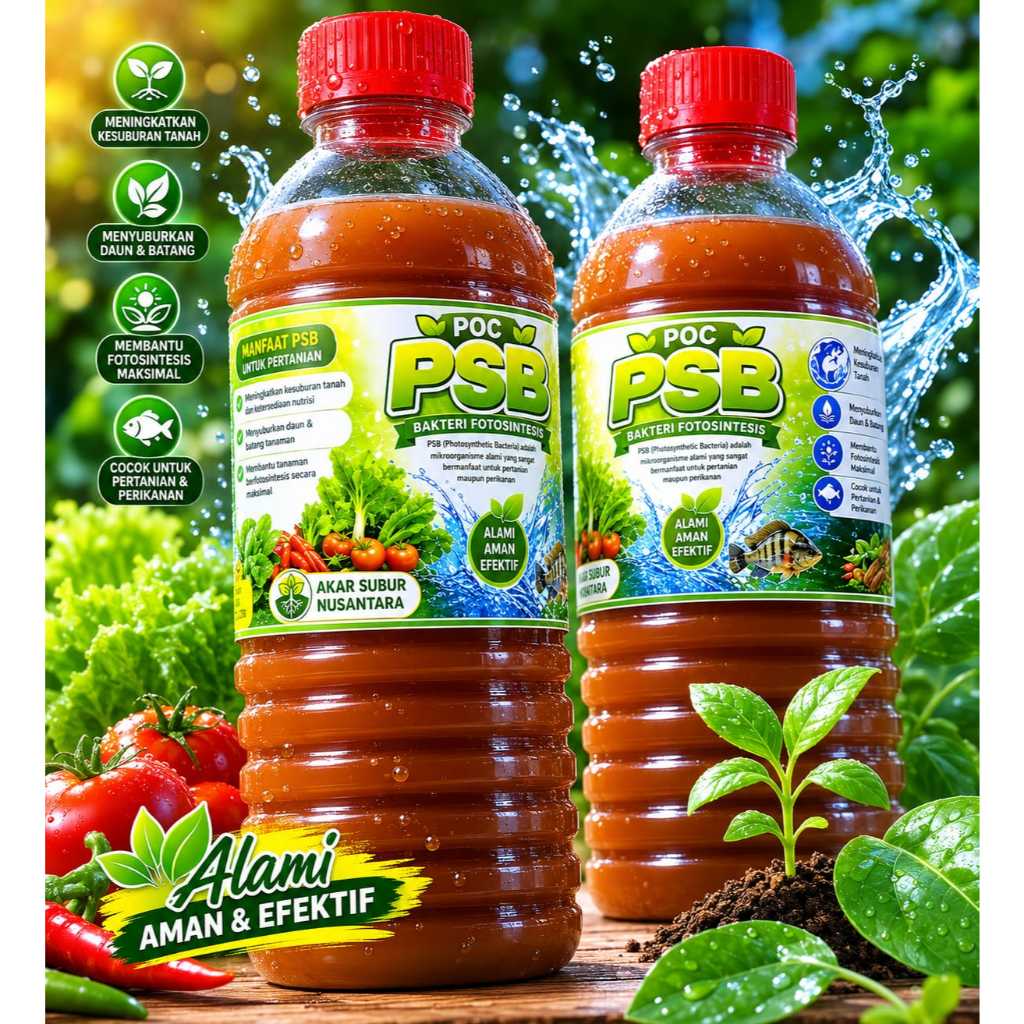 PSB Bakteri Fotosintesis Super Booster 1 Liter | Pupuk Cair Organik PSB | Biang PSB | Bactery Fotosh