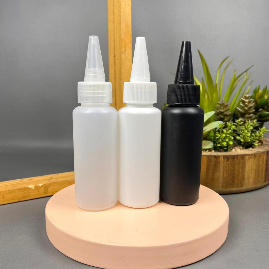 Botol Tinta 60 Ml HDPE / Botol Kerucut 60 Ml