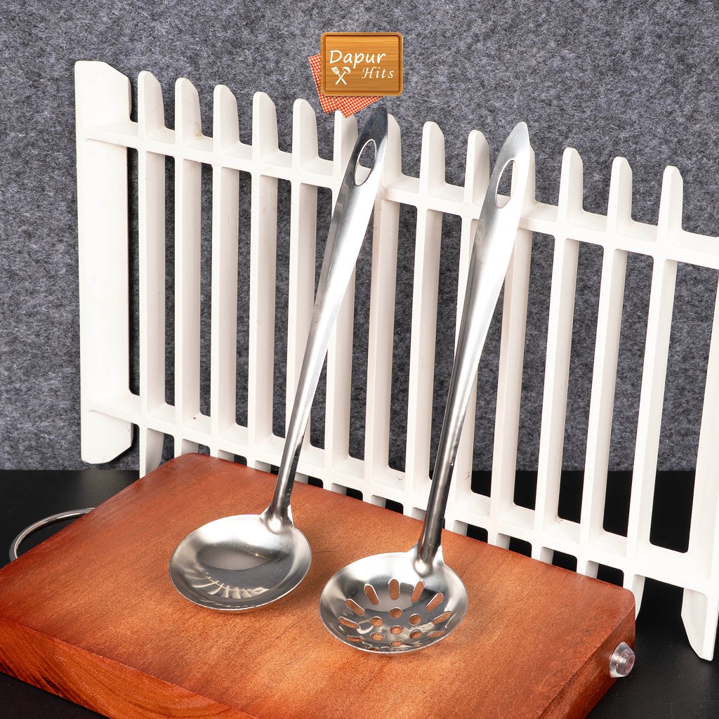 Sendok Sop Stainless Steel, Sendok Sop Lubang Soup Ladle, Sendok Hot Pot