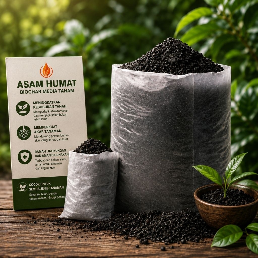 MEDIA TANAM ASAM HUMAT • BIOCHAR