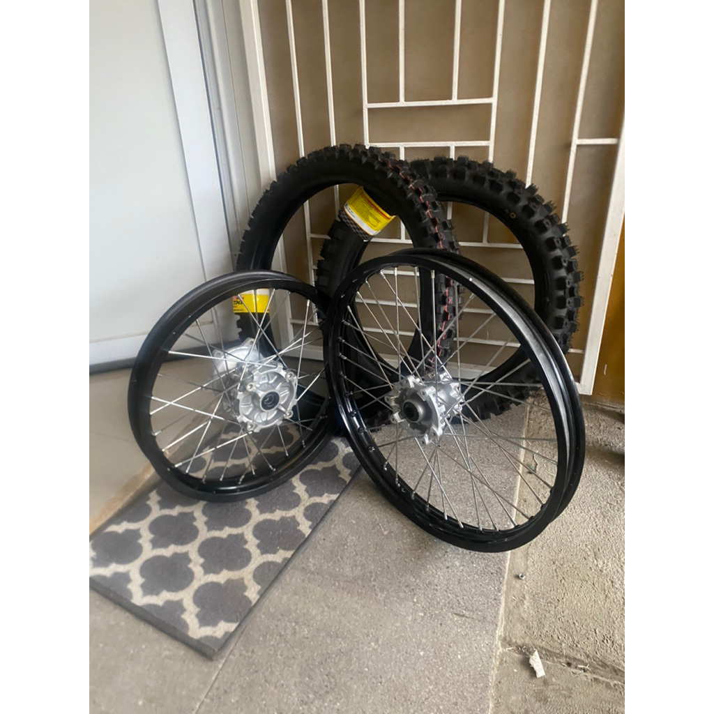 velg set crf 150 ban baru dunlop dgx 18/21