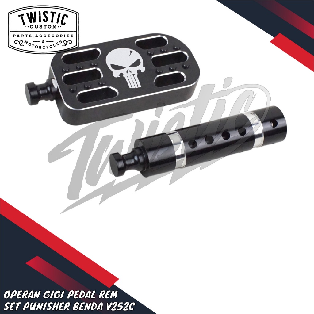 Operan Gigi + Pedal Pijakan Injekan Rem Set Punisher Motor Keeway Benda V252C V 252 V252 C Morbidell