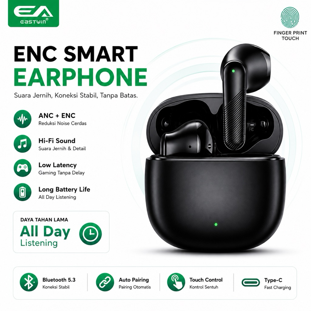 Earphone Headset T-81 TWS True Wireless Bluetooth V5.3