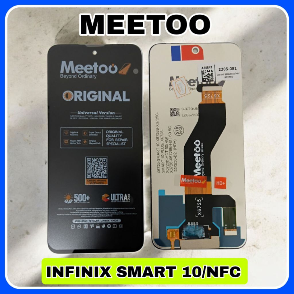 LCD TS INFINIX SMART 10 X6725/10+/NFC/X6725B/C/ITEL A95 5G/A671N/POWER 70/P673L/POP 9 4G/KL4H/POVA6 