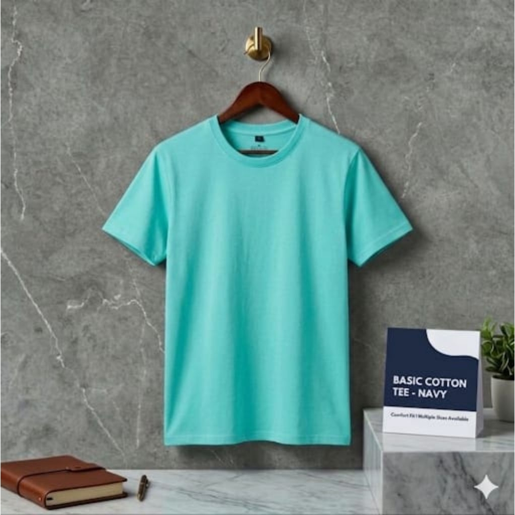 Kaos Polos Kualitas Premium Combed 24s - Hijau tosca muda