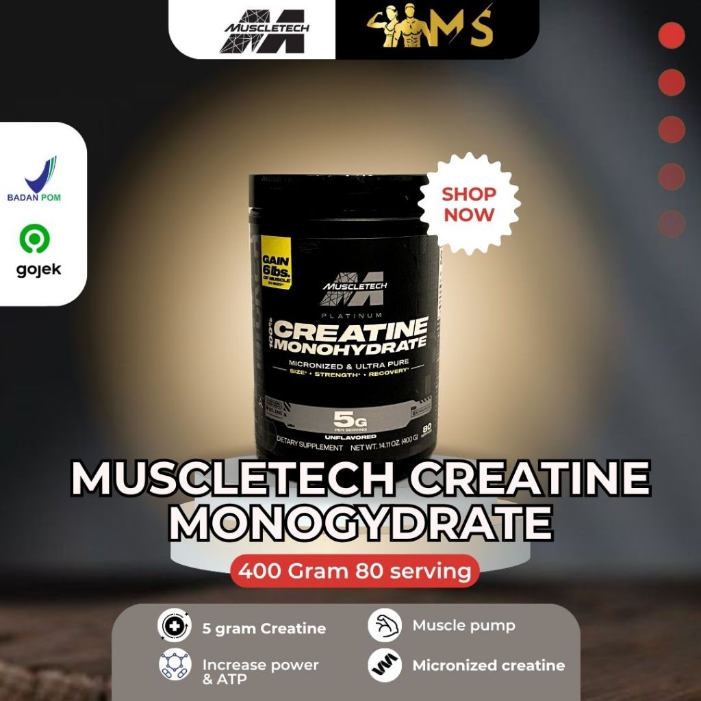 muscletech platinum creatine 400 gram
