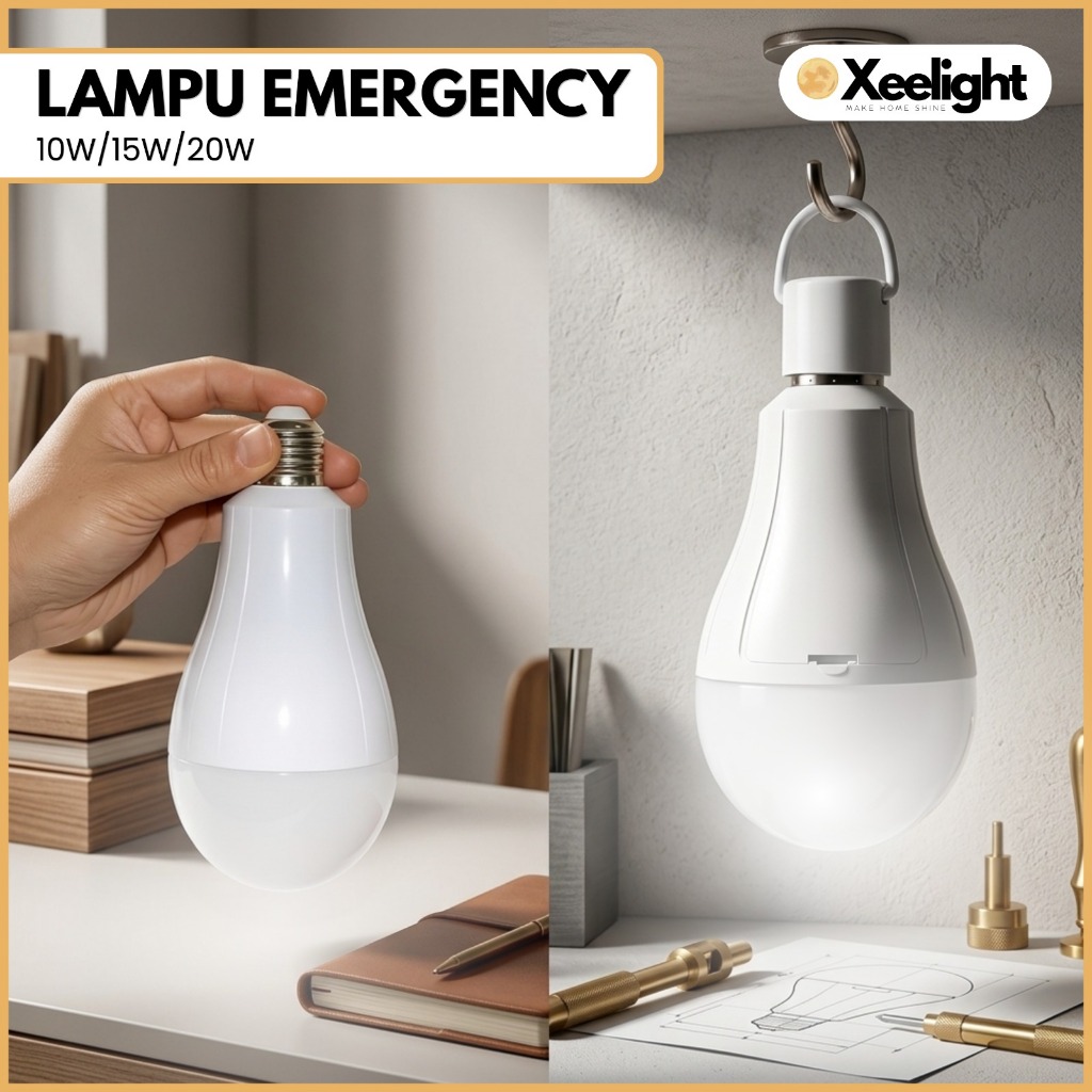Lampu Emergency Led Baterai Rechargeable Lampu Darurat Lampu Emergency Otomatis Charger Bohlam Emerg