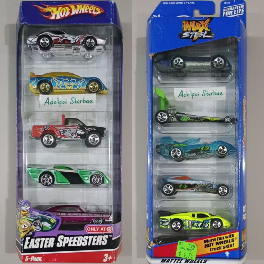 hotwheels hot wheels gift pack gp isi 5 only at easter speedsters corvette stingray pontiac rageous 