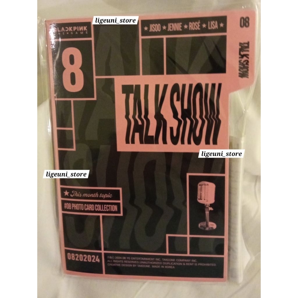 BLACKPINK The Game Talk Show Photocard Collection PC BPTG Lisa Jennie Rose Jisoo