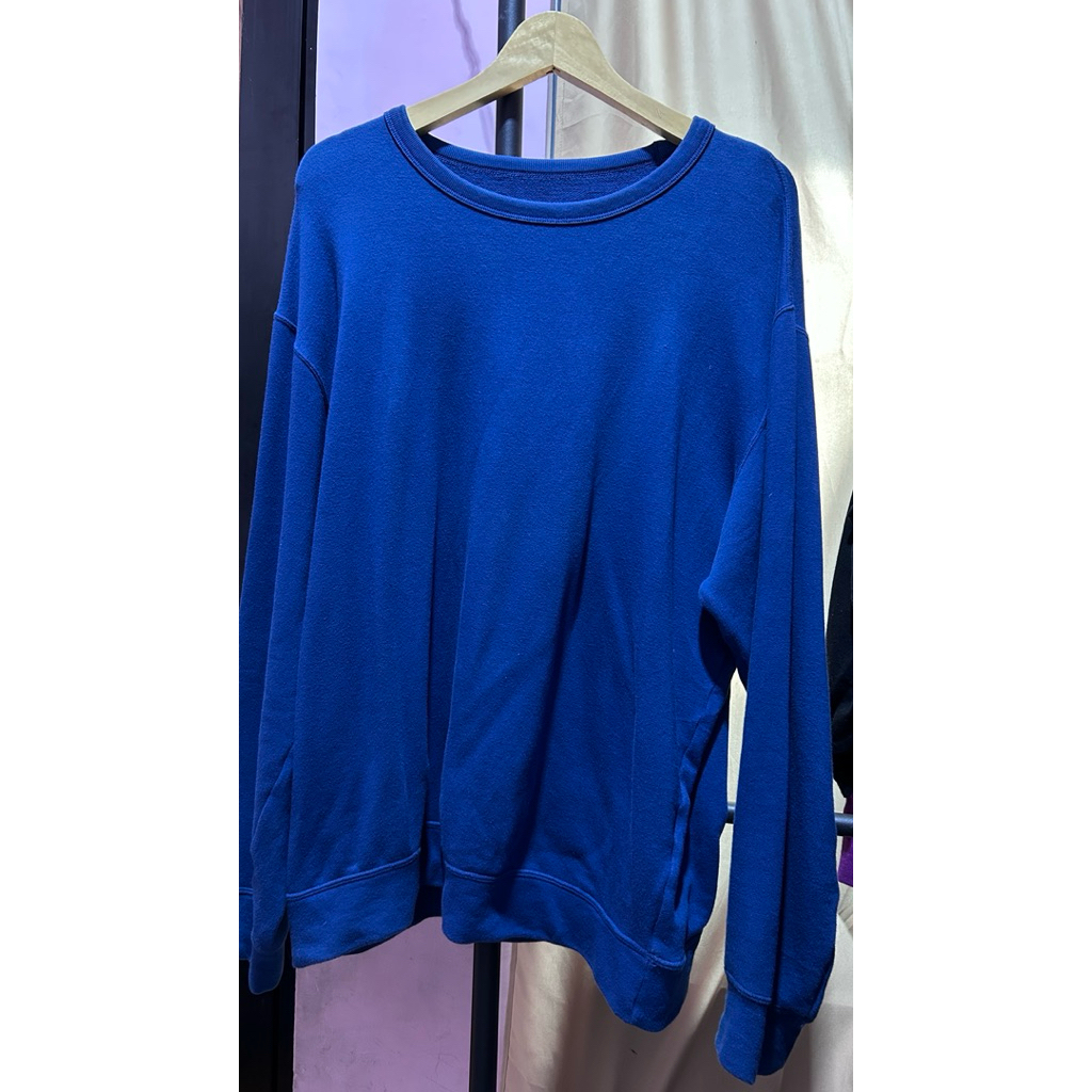 CREWNECK POLOS UNIQLO ORIGINAl (navy)