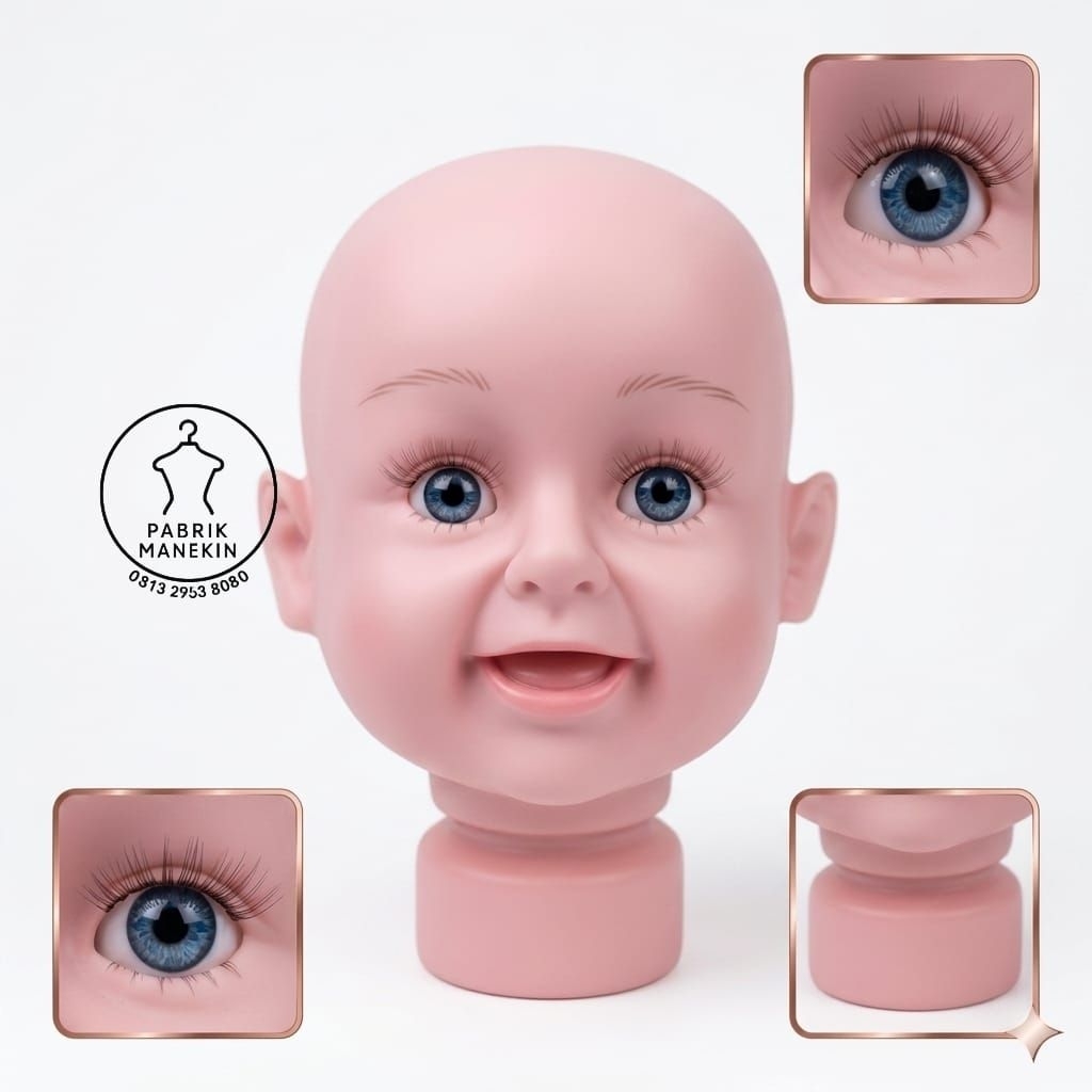manekin anak/manekin kepala/manekin kepala bayi/manekin kepala anak/manekin karet/manekin kepala kar