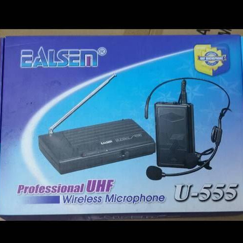 Mic Wireless Ealsen U 555 ( Clip On + Headset )