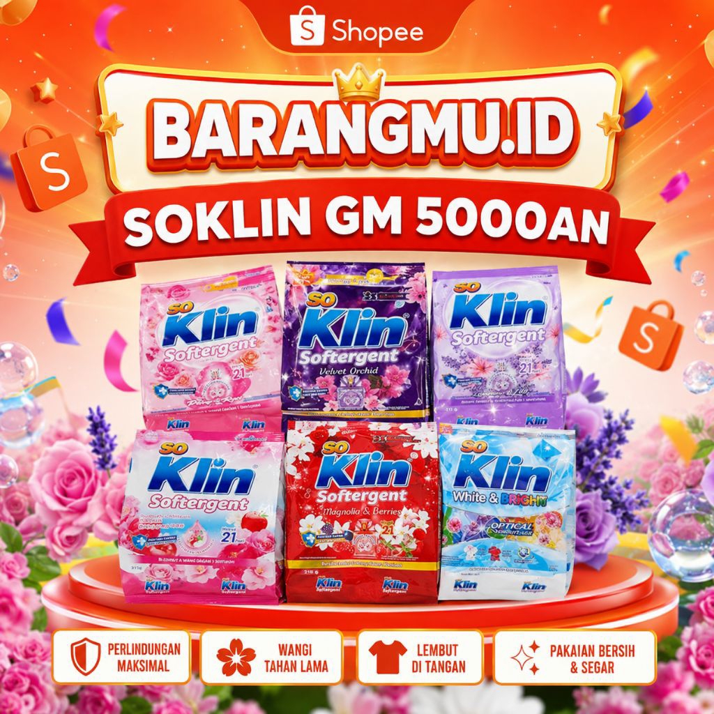Soklin GM 5000an Super Promo Sabun Cuci Baju