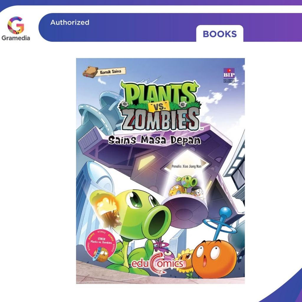 Gramedia Pekanbaru - EDUCOMICS PLANTS VS ZOMBIES : SAINS MASA DEPAN