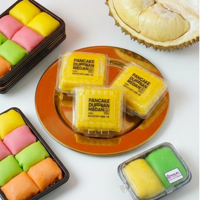 Pancake Durian Mini isi 8 | Pancake Durian Medan XL | Pancake Mika Isi 2 | Durian Premium