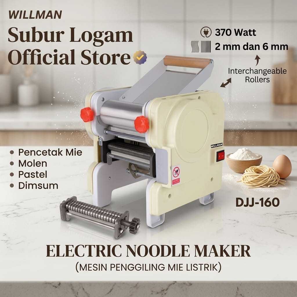 Willman DJJ 160 Mesin Gilingan Kue Bawang 6mm dan 2mm