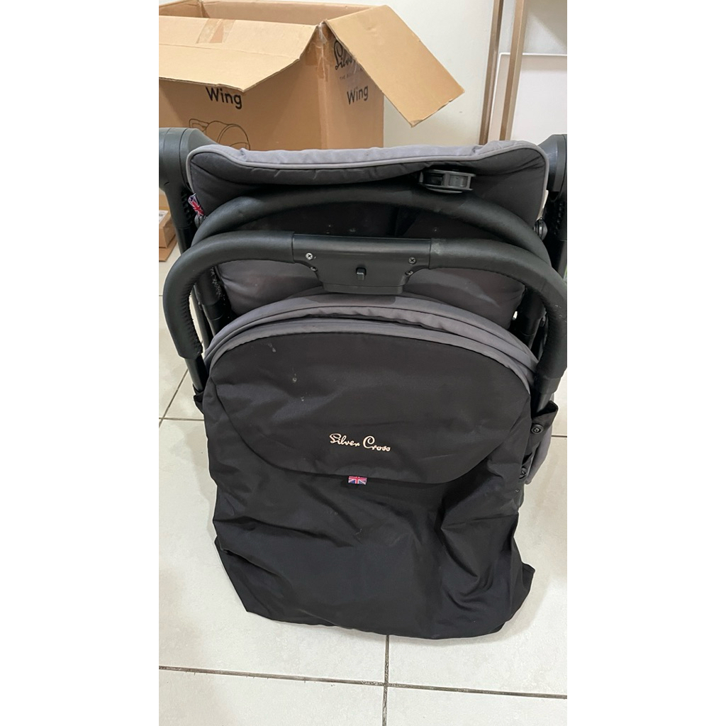 Preloved Stroller Silver Cross Cabin Size Kereta Dorong Anak Bekas Second
