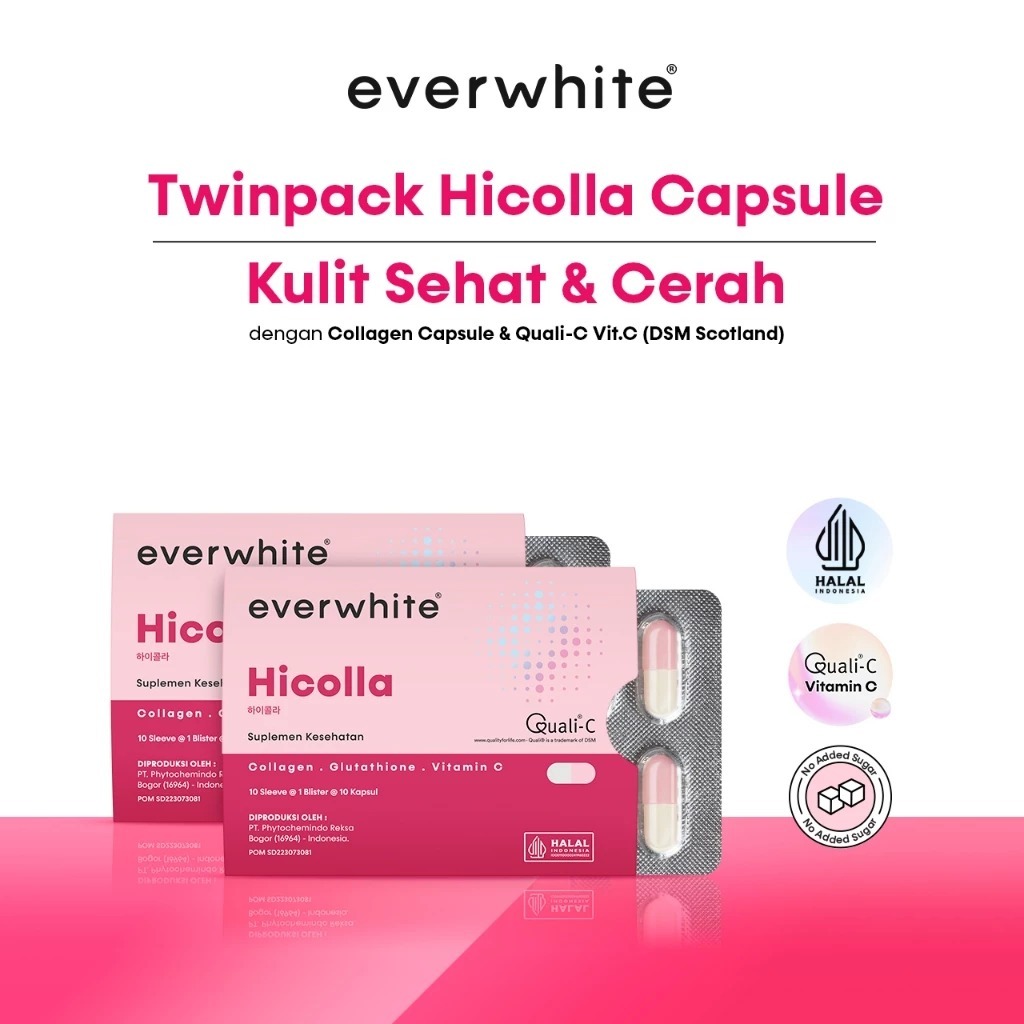 SisterBeauty - Everwhite Hicolla Kapsul Minuman Kolagen Pencerah Kulit - Collagen Kapsul Collagen Dr