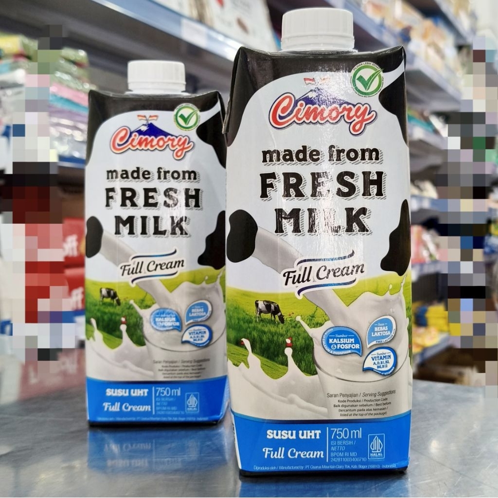 Cimory Susu UHT Full Cream 750ml/Susu Cair Putih Cimory 750ml/Susu Cair Full Cream 750ml