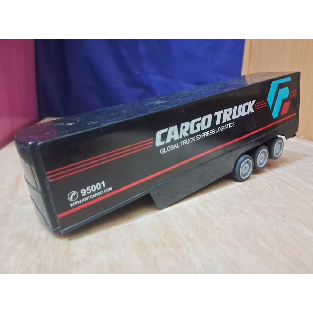 Diecast Gandengan Truck Trailer Bekas RC Remote Control Container Box Loose Bekas Mainan Peti Kemas 