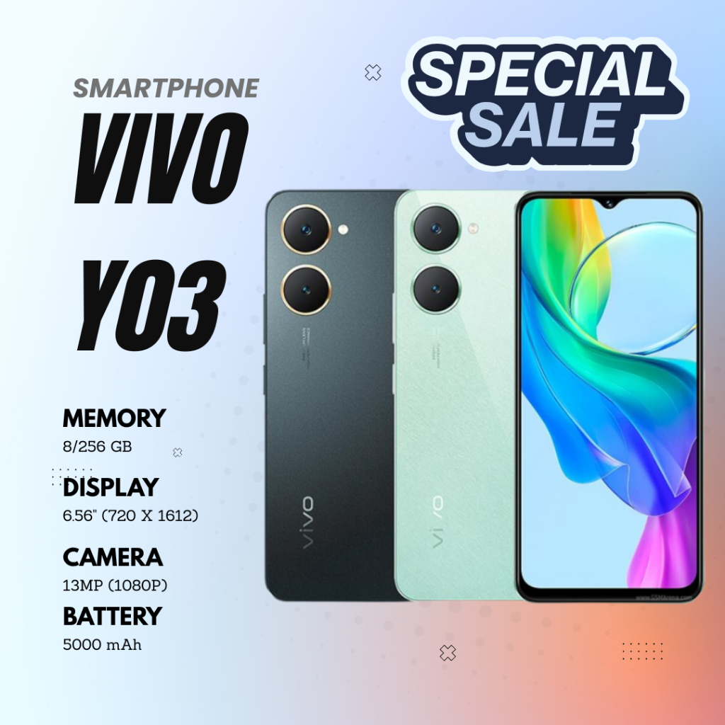 HANDPHONE ANDROID Y03 RAM 8GB ROM INTERNAL 256GB BEST SELLER PROMO