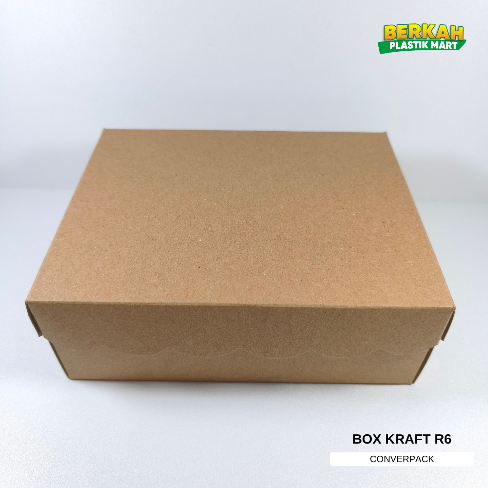 BOX R6 KRAFT CONVERPACK ISI 25 PCS (KOTAK COKLAT R6)