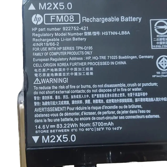 Baterai  laptop Hp Omen 17 17-AN 17-AN014TX 922752-42 FM08 HSTNN-LB8B 8Cell Omen 17-AN013TX Series O