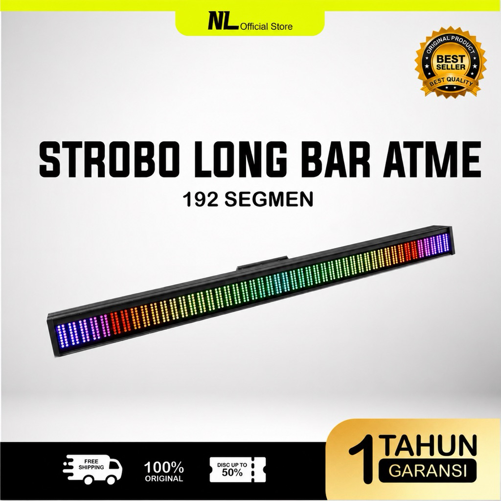 STROBO LONG BAR ATME / strobo led bar panjang 192 segmen atme