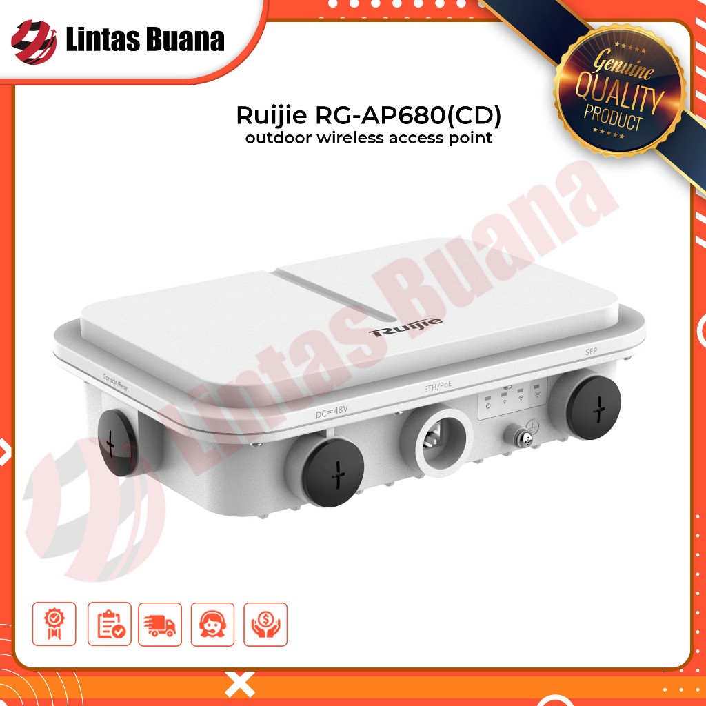 Access Point Outdoor RG-AP680(CD) ,  Wi-Fi 6 Dual Radio 2.402 Gbps Outdoor High Power Wireless AP