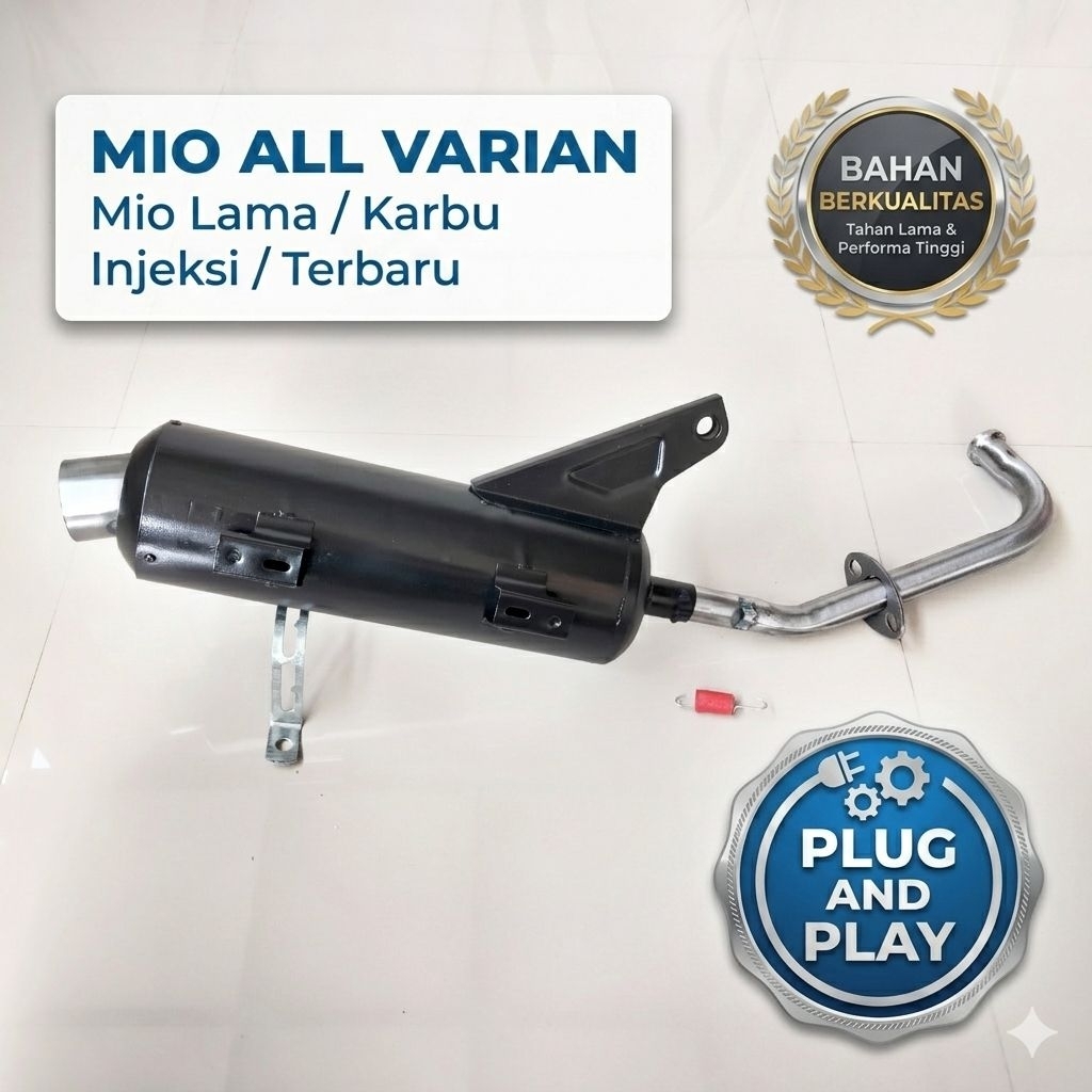 Knalpot Standar Pro Liner Bass Mio Sporty /J/M3/Z/S/Soul Gt 115 / Gt 125 / Fino / X Ride / Xeon)