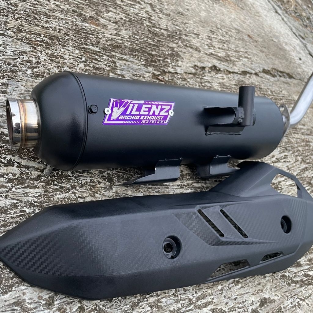 Knalpot Standar Racing Shijiro Dari HRP Muffler dengan suara yang ngebas dan adem cocok buat harian 