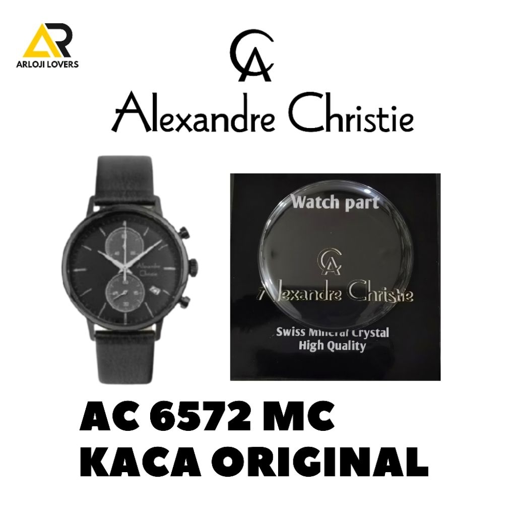 Kaca Jam Alexandre Christie Type AC6572MC Original