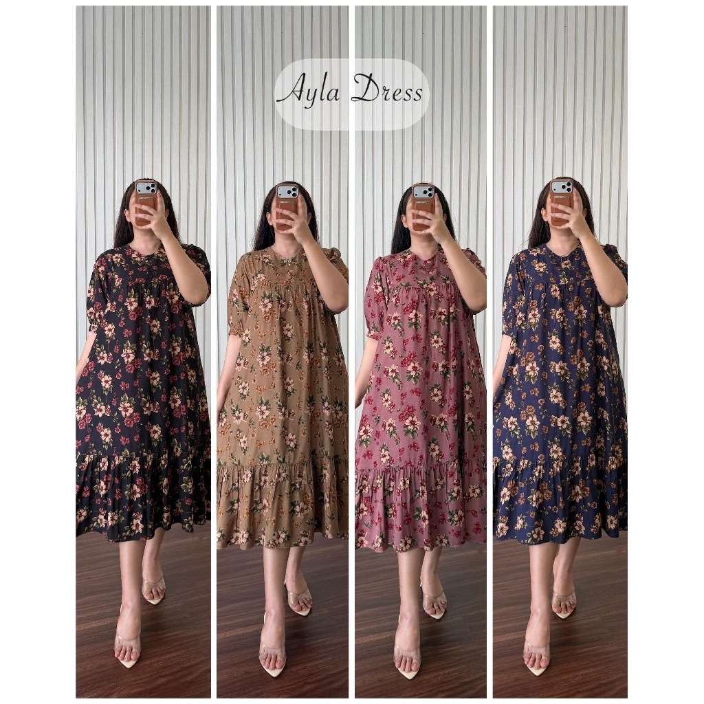 AYLA YURRA DRESS ORY ANNISA FASHION/NOA DRESS ANNISA FASHION/HOME DRESS RAYON PREMIUM ORY ANNISA FAS