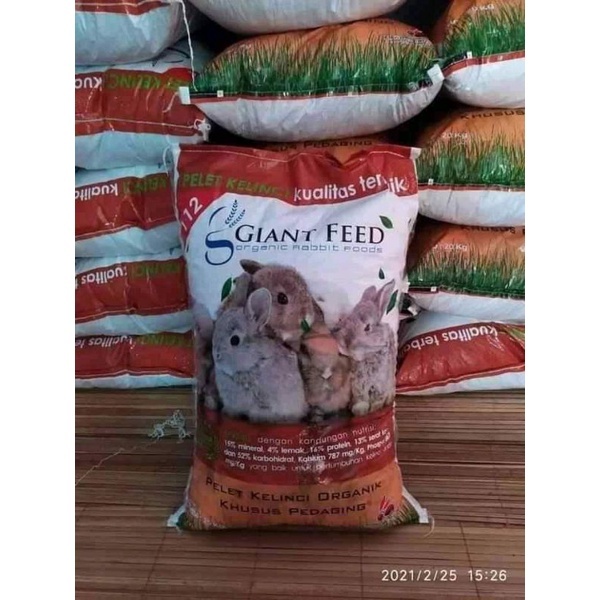 GIANT FEED PELET KELINCI FAVORIT PAKAN KELINCI