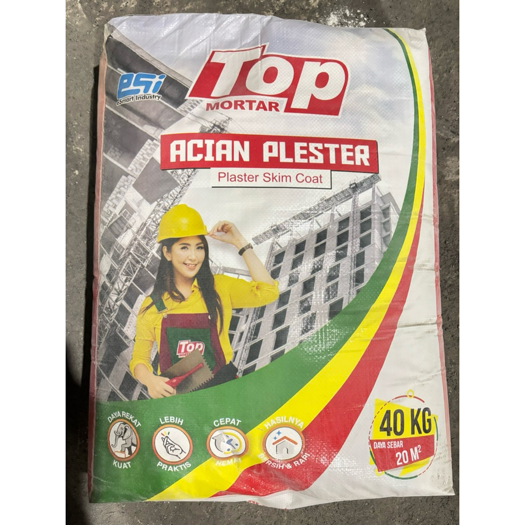 ACIAN PUTIH TOP MORTAR / PLASTER SKIM COAT PER SAK